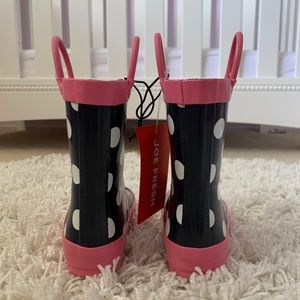 Baby girls Joe Fresh rain boots size 7